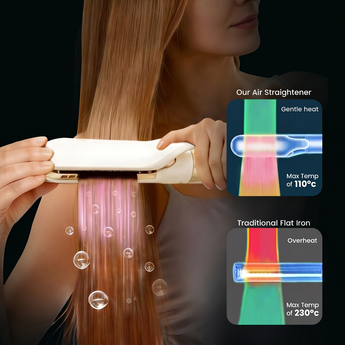 Smart Temp Control & Ionic Technology: Hair Protection While You Style