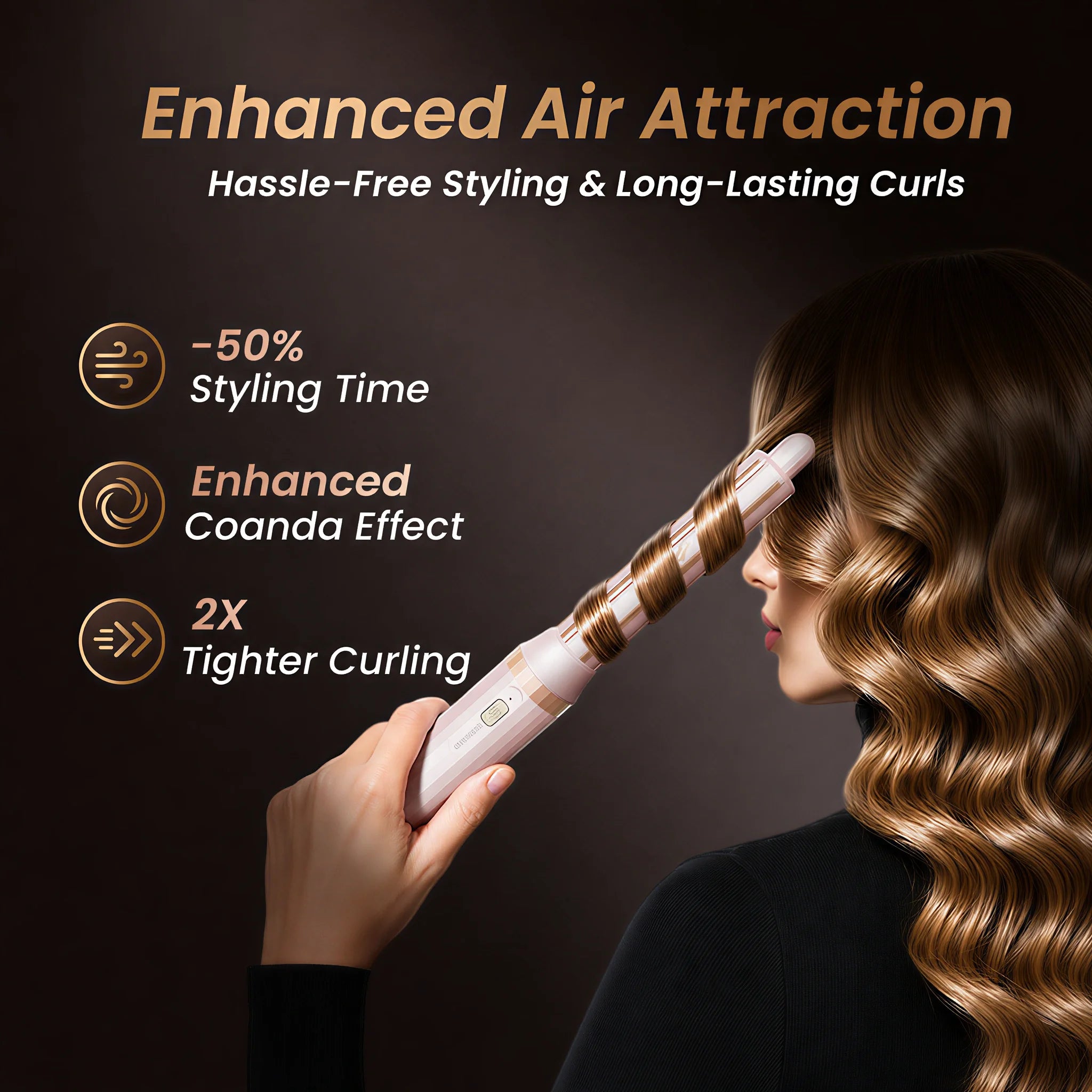 GLAMUP FusionPro™ 6-in-1  Wet-to-Styled Hair Styler - Local Voltage