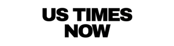 Black text 'US TIMES NOW' on a white background