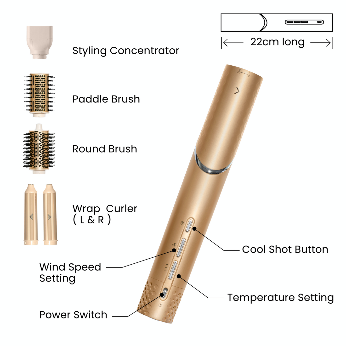 FlexAir™ 5-in-1 Hot Air Styler
