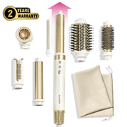 Glamup AirCurler™ 6-in-1 Professional Hair Styler - High-Speed Hair Dryer & Curler Set - Home Edition