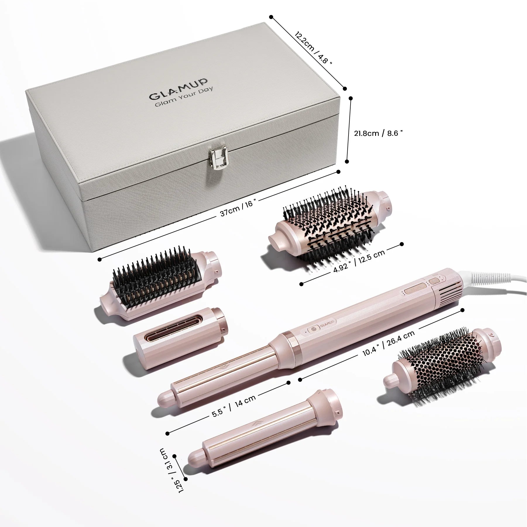 FusionPro 6-in-1 Hair Styler Pink Edition | Long-Lasting Curls
