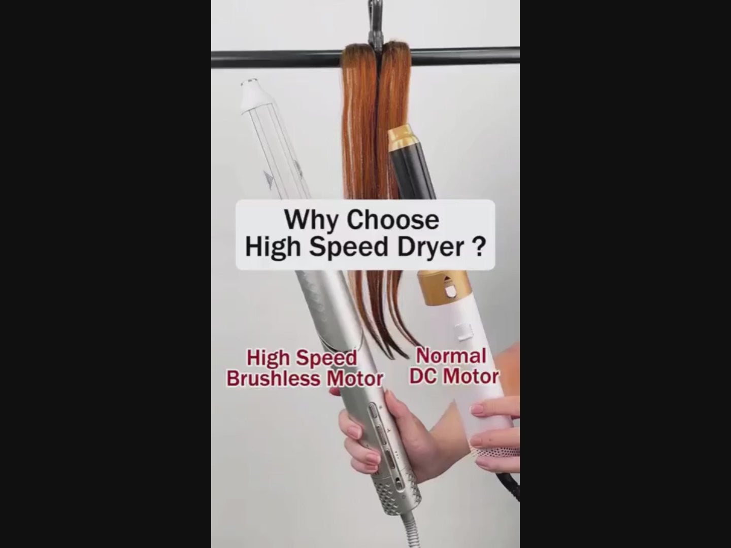 Cargar vídeo: Moldeador y secador de pelo giratorio Glamup 5 en 1 FlexAir™